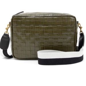 BRAND NEW‼️ Clare V Vivier Marisol Green Woven Embossed Leather Crossbody
